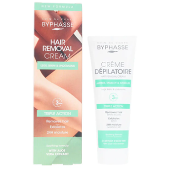 Byphasse Crème dépilatoire à l'extrait d'Aloe Vera 125 ml
