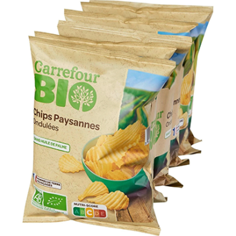 Chips paysannes ondulées Bio les 6 sachets de 30g